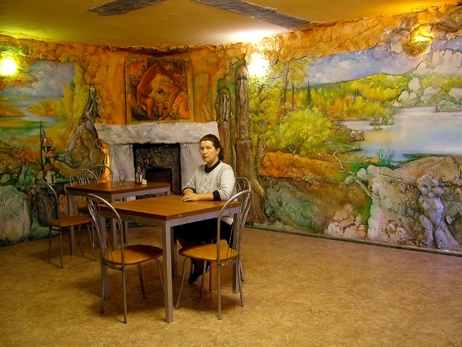 Интерьер каминного зала