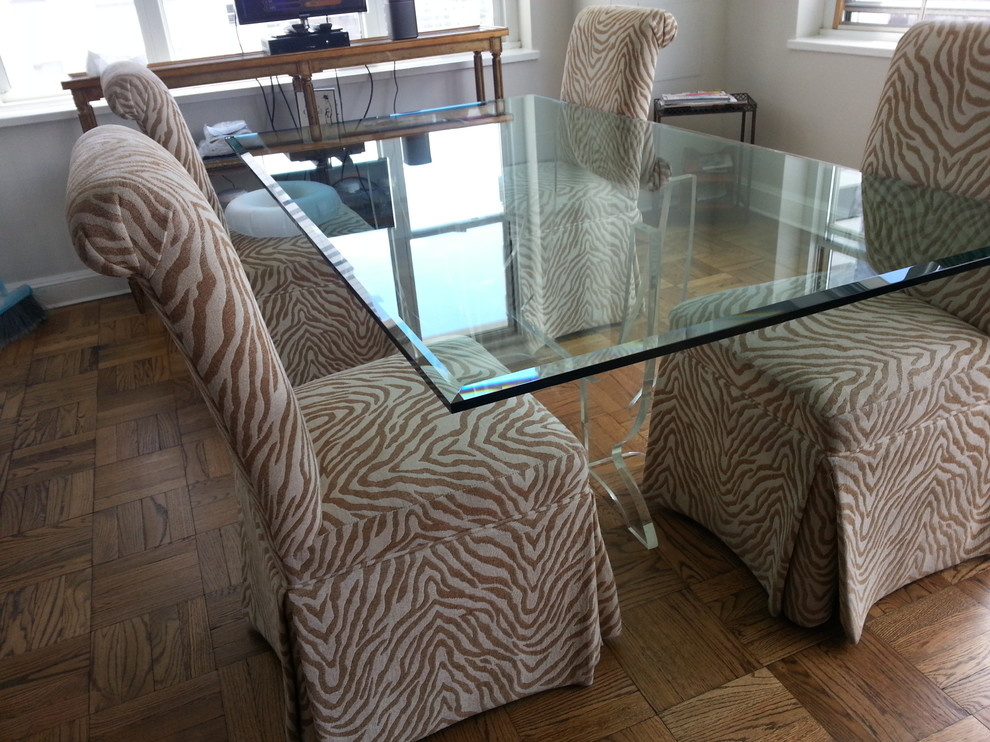 Glass dining table