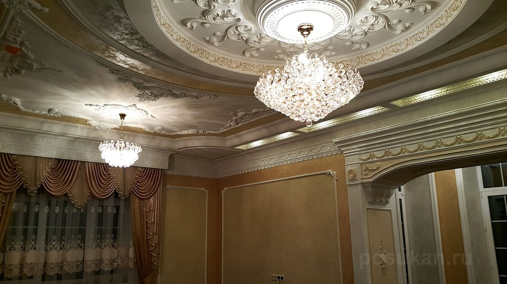 Дизайн интерьера, гипсовая лепнина