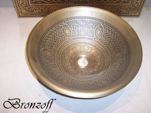 Раковины из меди и латуни