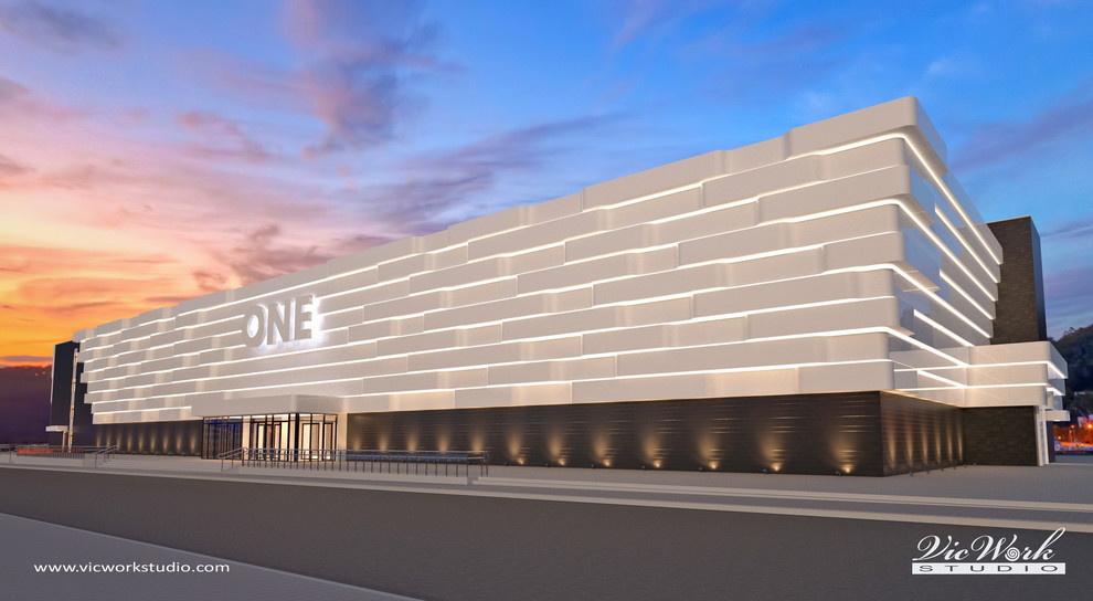 Concept Design of the Shopping Mall facade V.1.