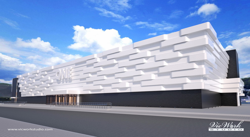 Concept Design of the Shopping Mall facade V.1.
