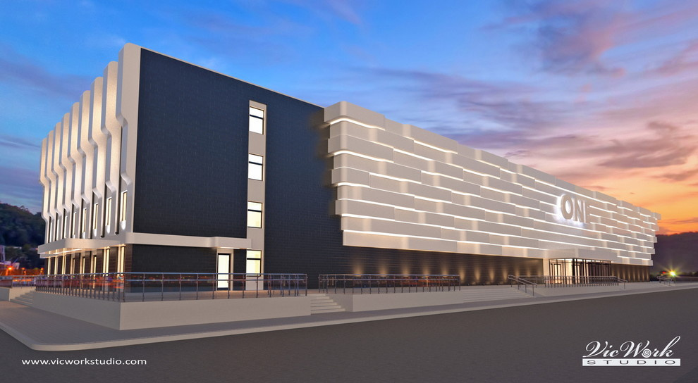 Concept Design of the Shopping Mall facade V.1.