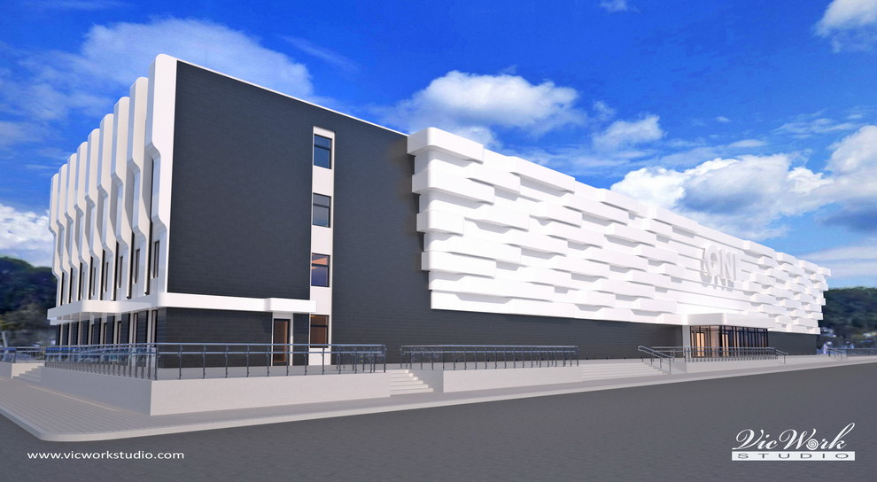 Concept Design of the Shopping Mall facade V.1.
