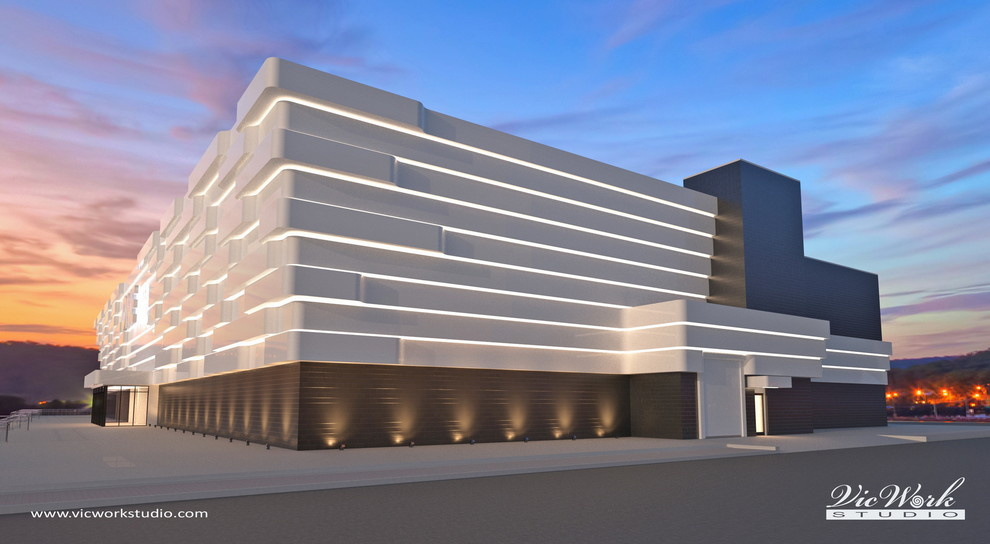 Concept Design of the Shopping Mall facade V.1.