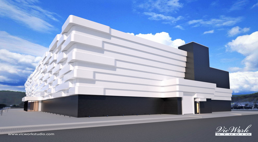 Concept Design of the Shopping Mall facade V.1.