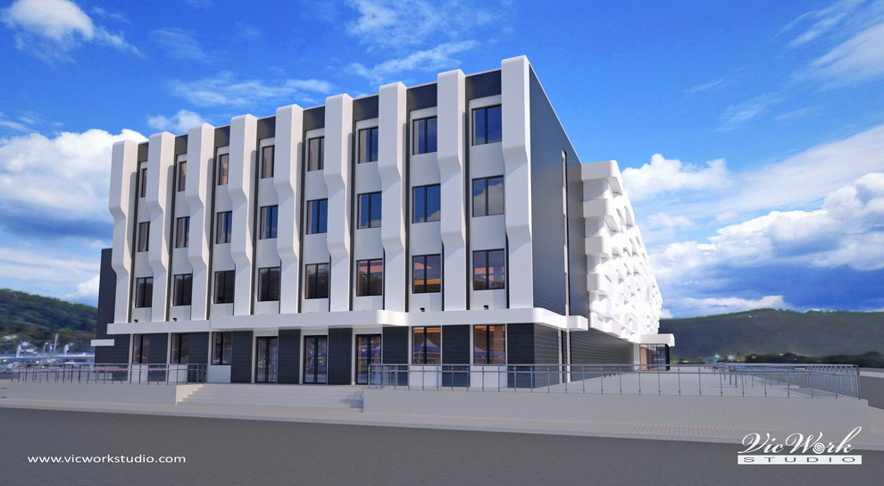Concept Design of the Shopping Mall facade V.1.