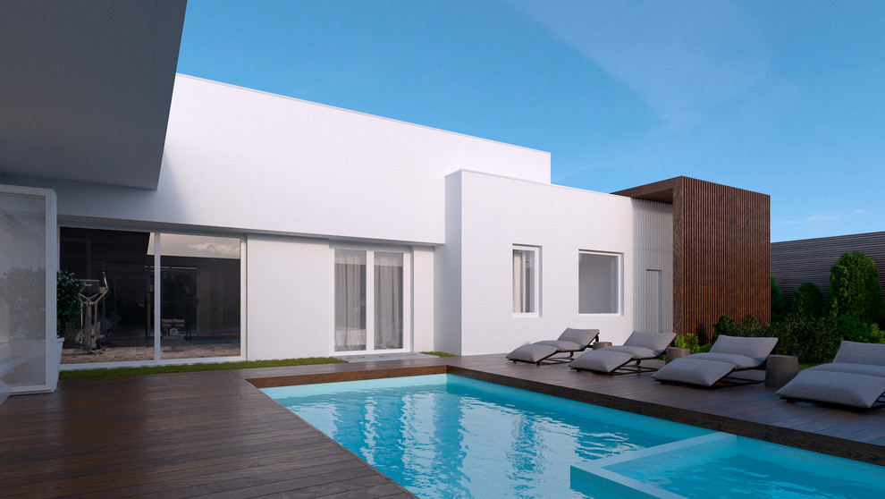 Современный дом c бассейном в Ростовской области