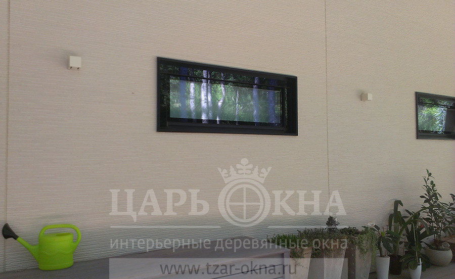 Окна GLASS WOOD в коттедже