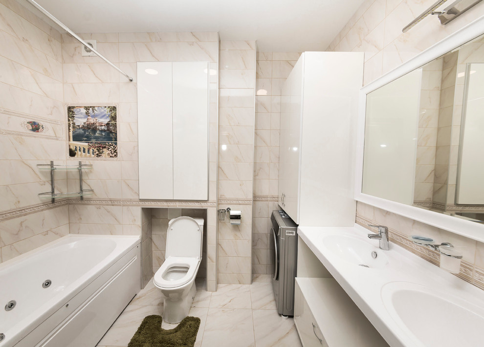 квартира с зеленой кухней