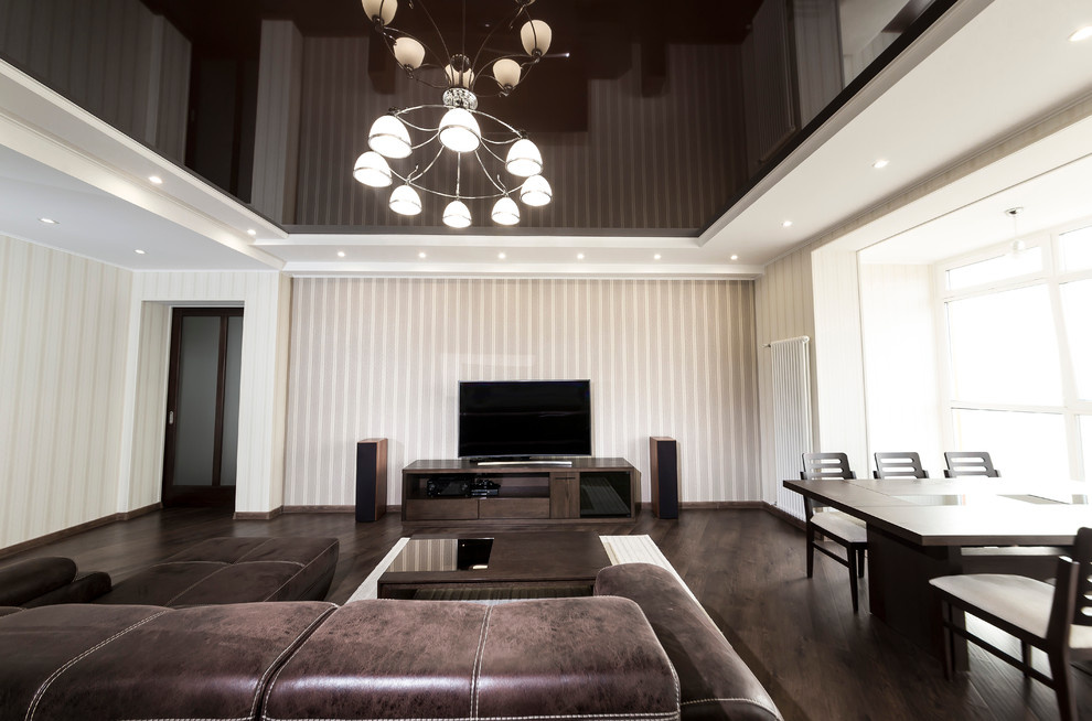 квартира с зеленой кухней