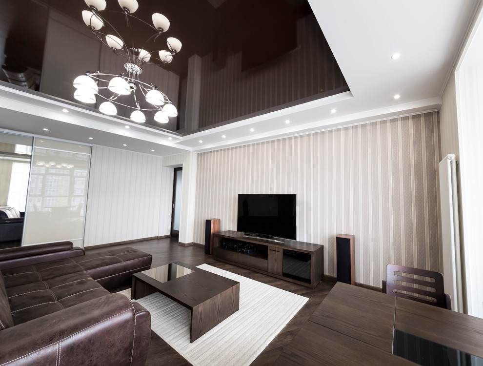 квартира с зеленой кухней