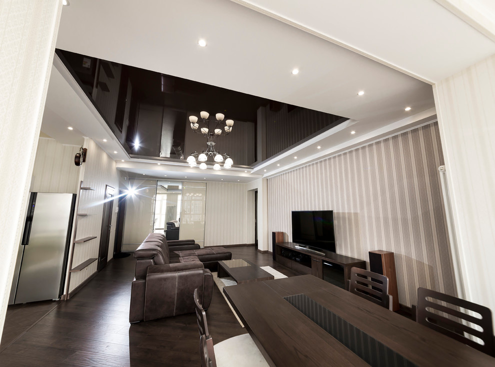 квартира с зеленой кухней