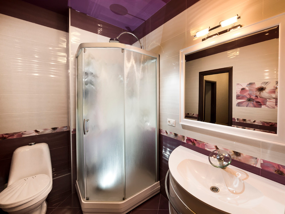 частный интерьер, совмещенный сан.узел