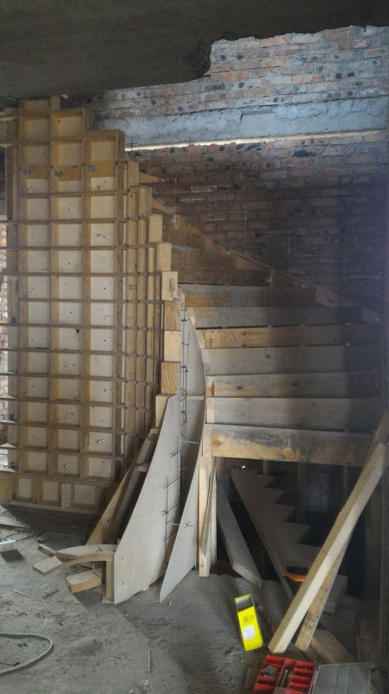 Монолитная железобетонная лестница