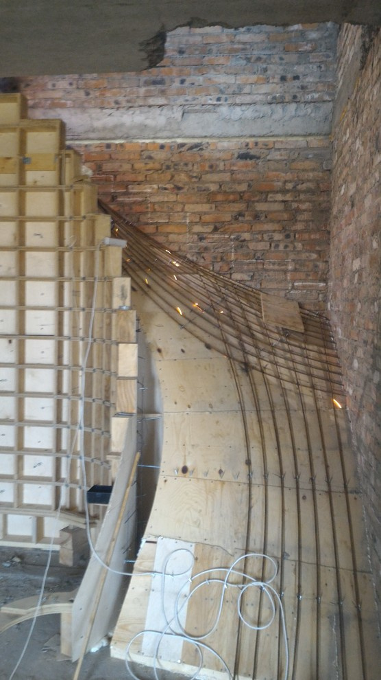 Монолитная железобетонная лестница