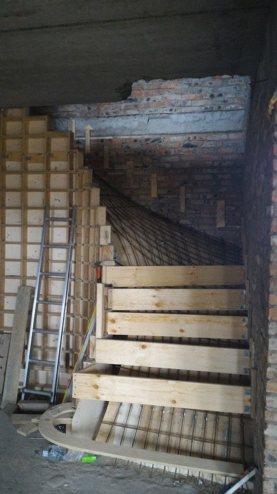 Монолитная железобетонная лестница