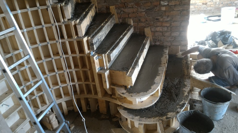 Монолитная железобетонная лестница