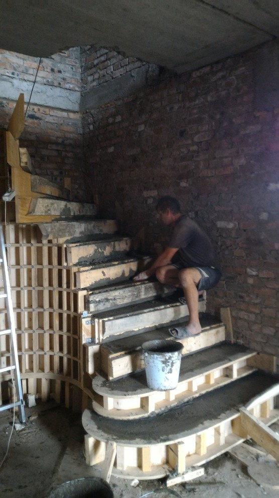 Монолитная железобетонная лестница