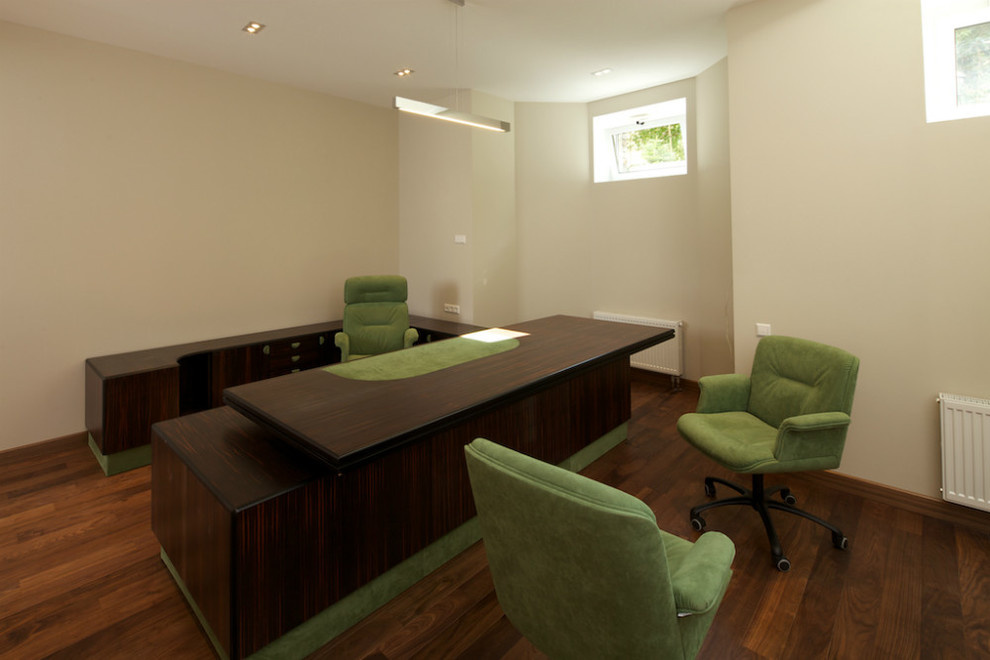 Классический Кабинет в Коттедже. Реализованный проект.