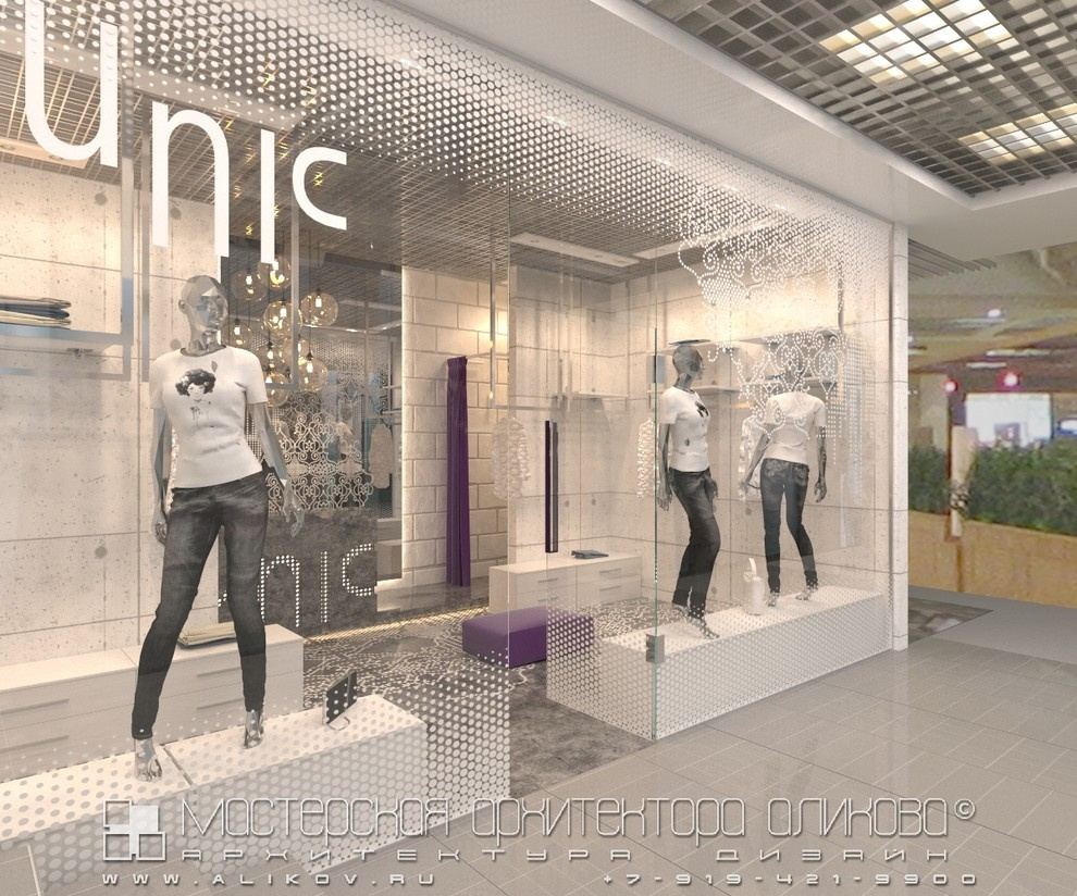 Интерьер магазина в стиле лофт во Владикавказе