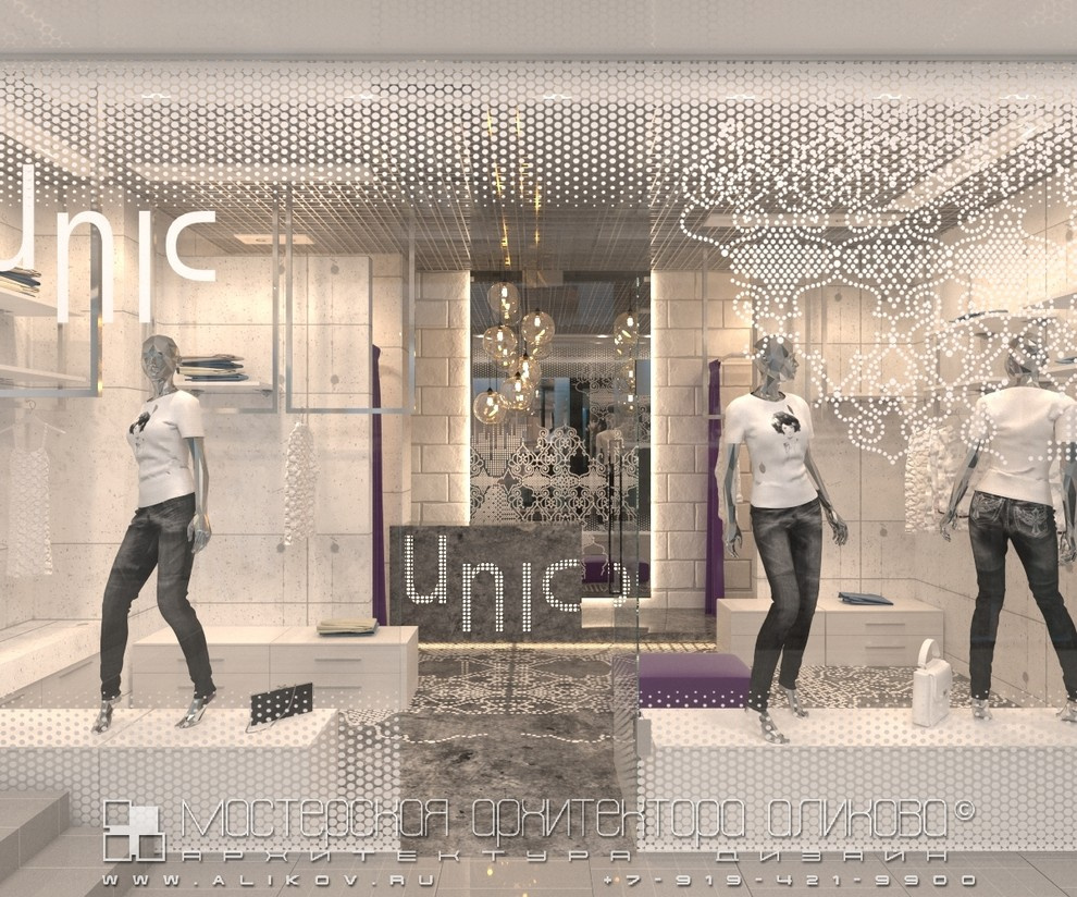 Интерьер магазина в стиле лофт во Владикавказе