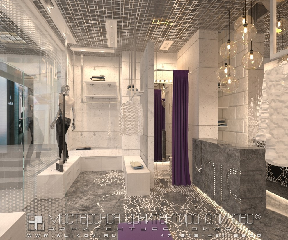 Интерьер магазина в стиле лофт во Владикавказе