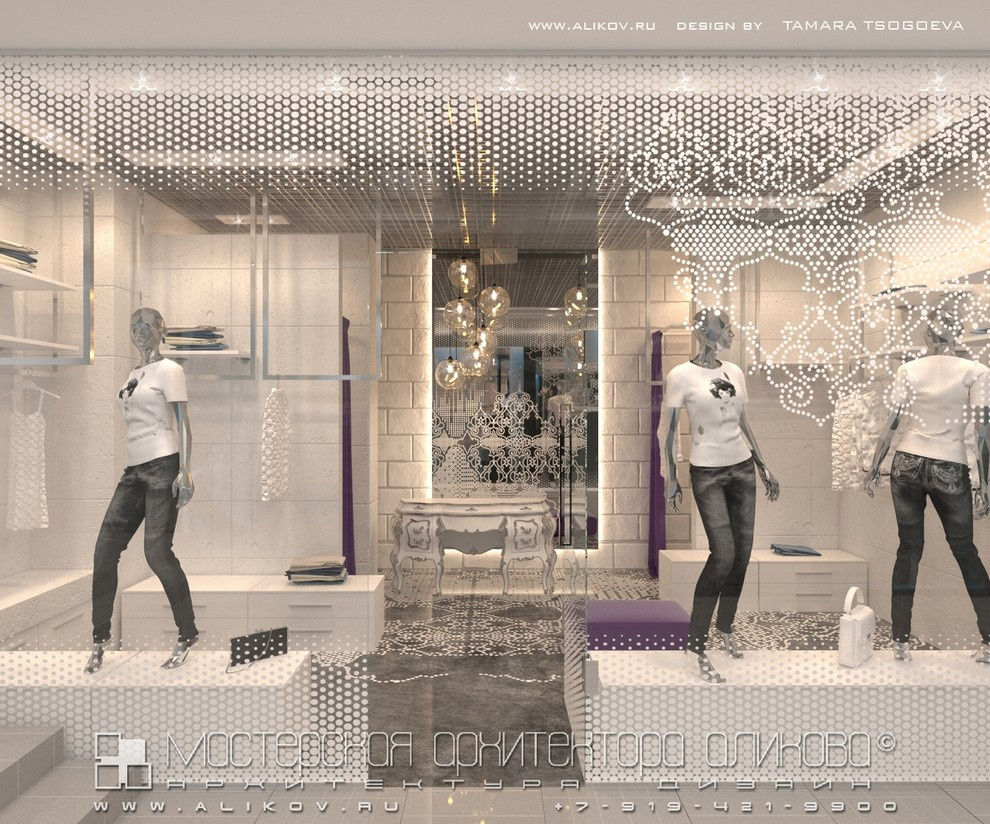 Интерьер магазина в стиле лофт во Владикавказе