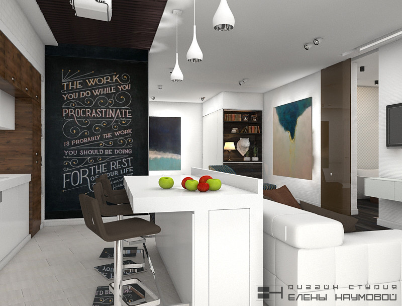 Проект 01| Квартира для молодого человека | общая площадь 80 кв.м.