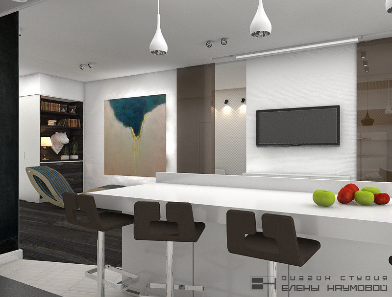 Проект 01| Квартира для молодого человека | общая площадь 80 кв.м.