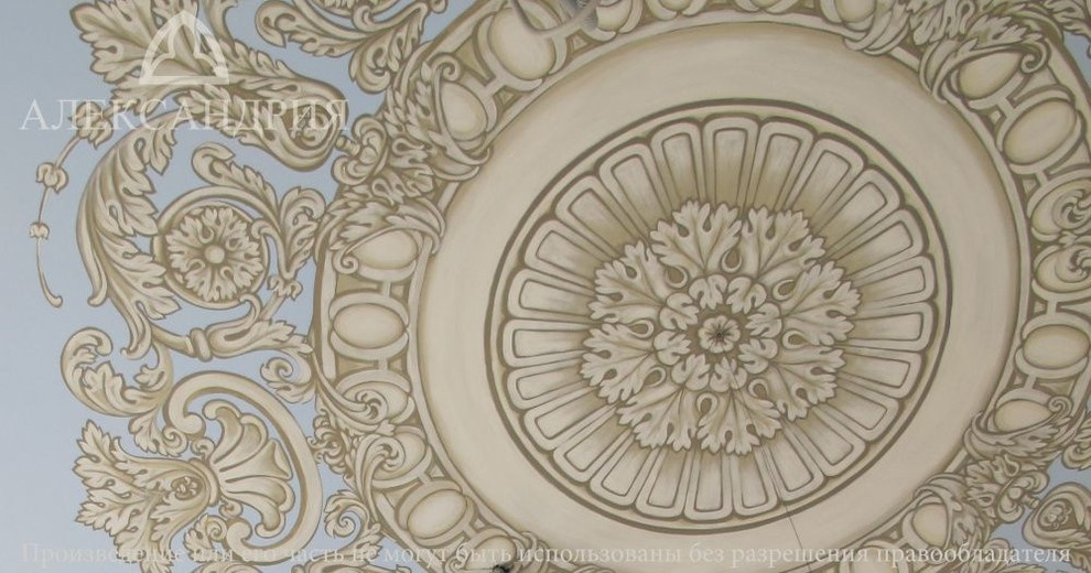 Обложка проекта: Перспективная роспись купола в классическом стиле.