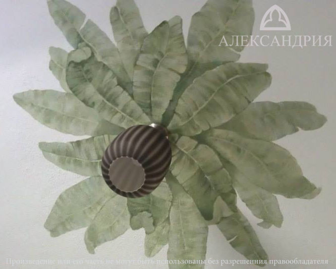 Роспись потолка "Пальма".