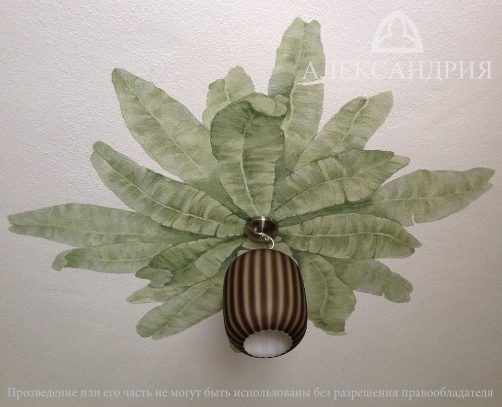 Роспись потолка "Пальма".