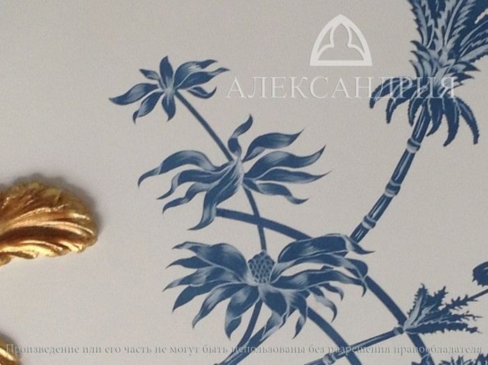 Роспись потолка в классическом стиле.