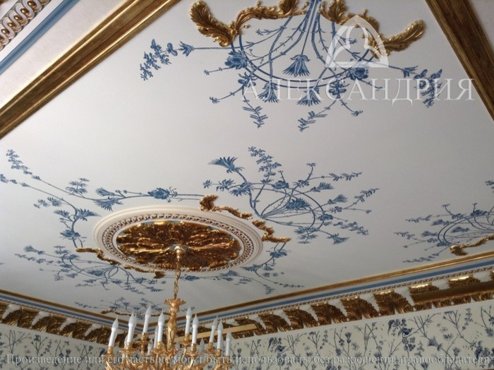 Обложка проекта: Роспись потолка в классическом стиле.