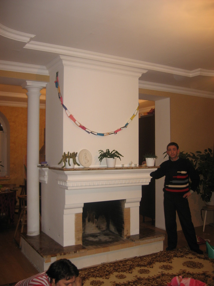 Камин оштукатуренный