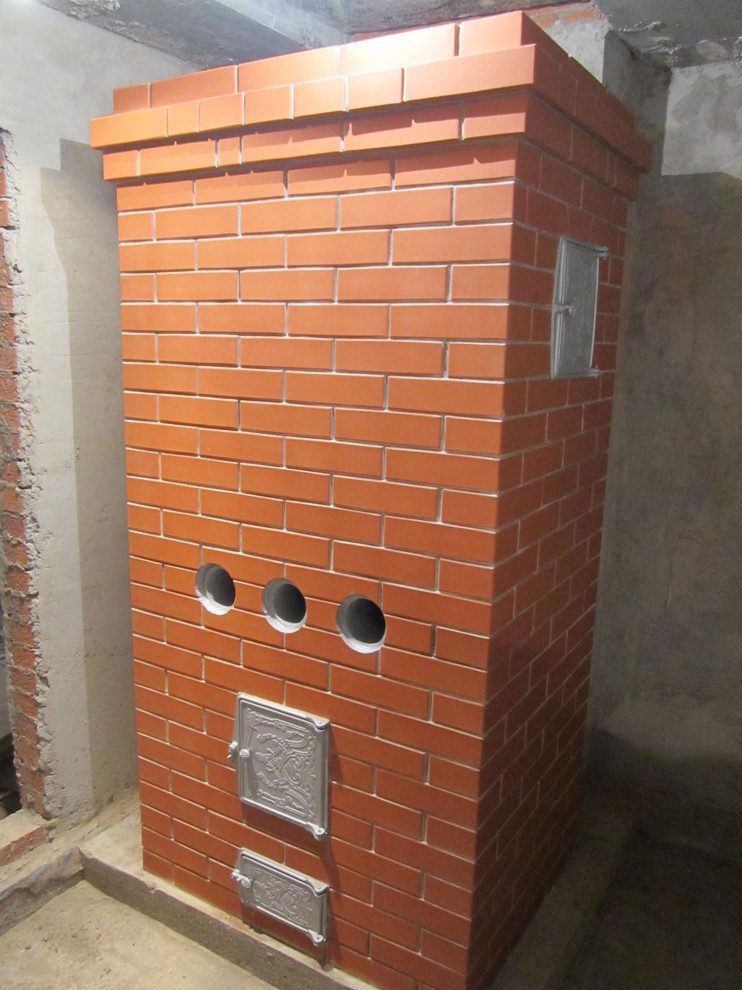 Банная печь кирпичная дровяная