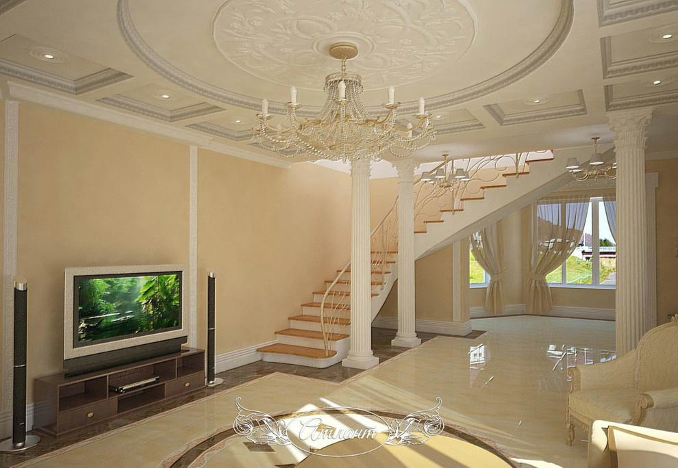 Дизайн проект коотеджа в классическом стиле