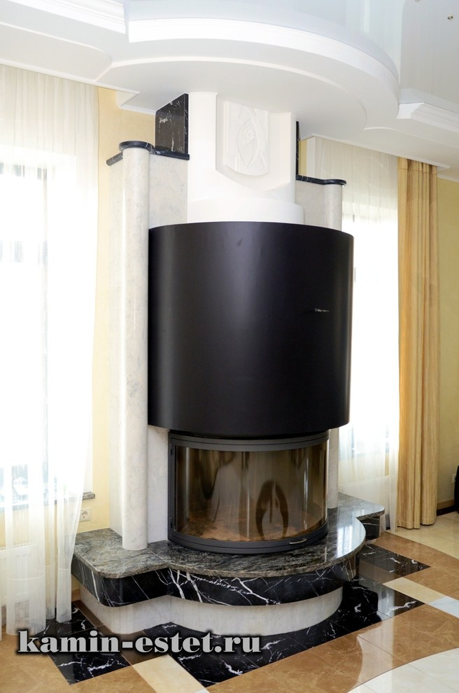 Камины из мрамора