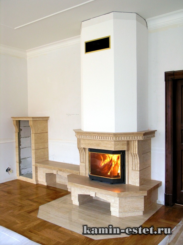 Камины из мрамора