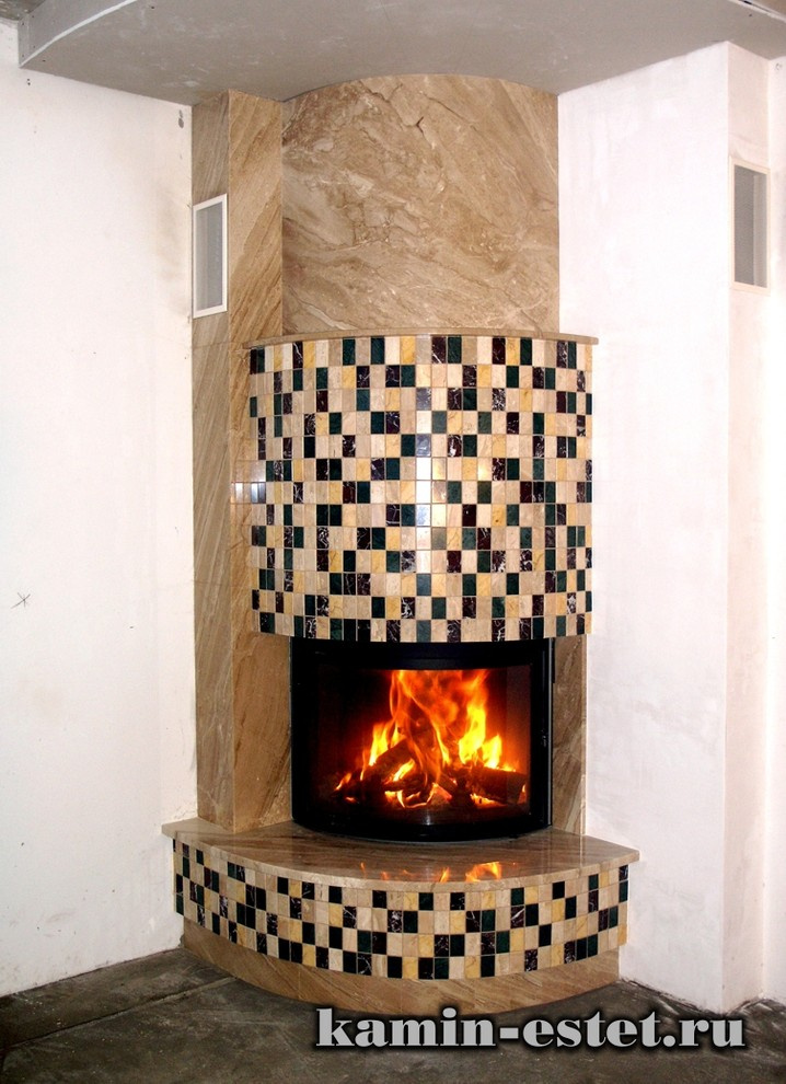 Камины из мрамора