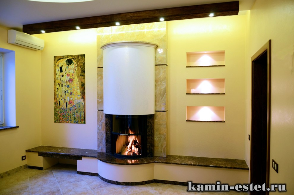 Камины из мрамора