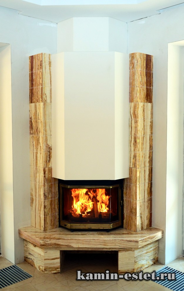 Камины из мрамора