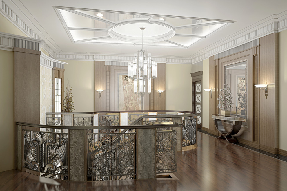 Интерьер холла загородного коттеджа