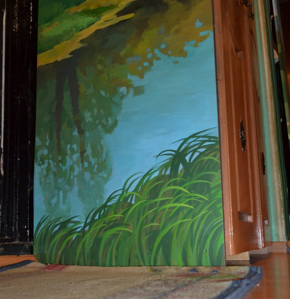 Роспись шкафов. Фрагмент.