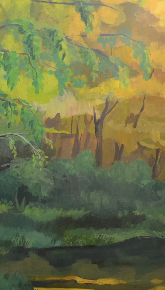 Роспись шкафов. Фрагмент.