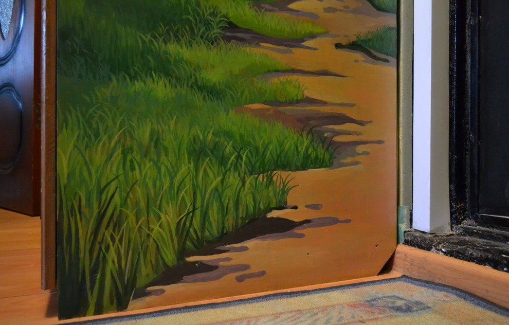 Роспись шкафов. Фрагмент.