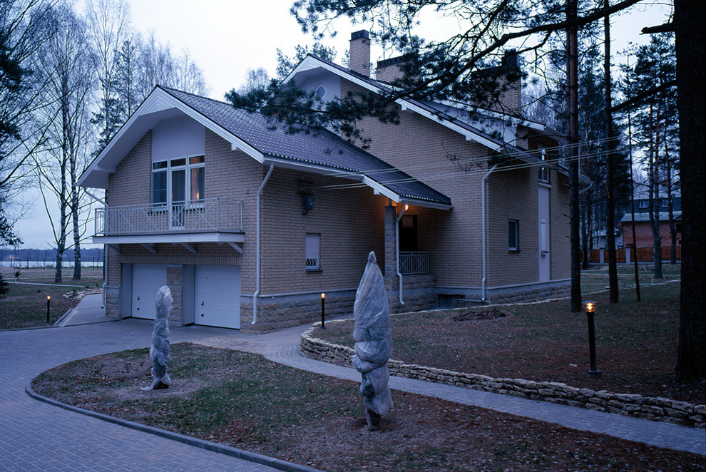 Проект дома 400 м2 с гаражом и бассейном 8х3