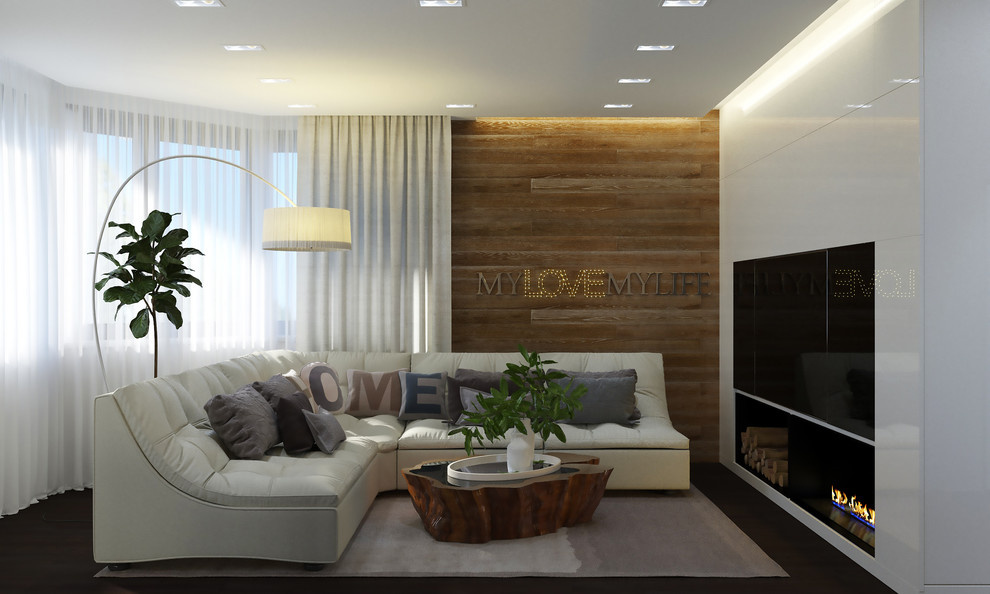 Квартира в современном стиле с элементами экостиля. Москва. 135 кв.м.