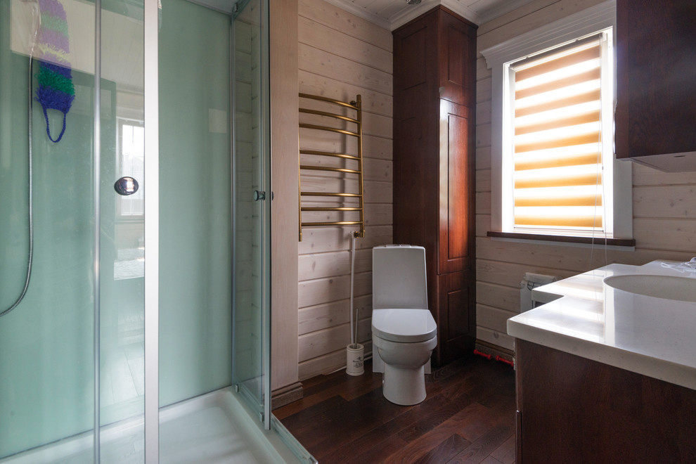 Дом из клееного бруса по индивидуальному проекту в д.Жабкино